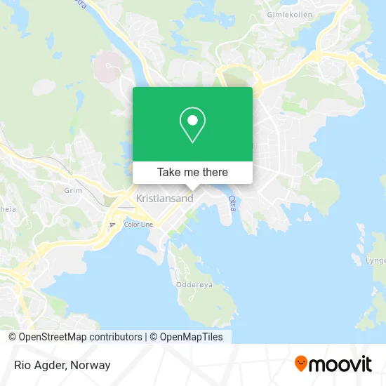 Rio Agder map