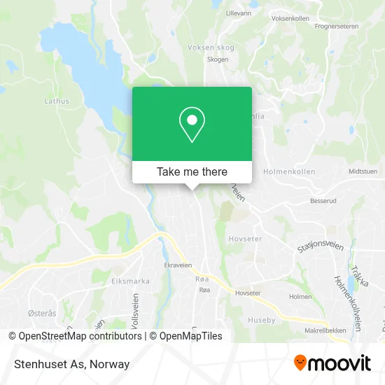 Stenhuset As map