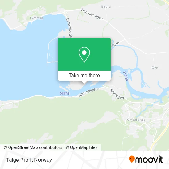 Talgø Proff map