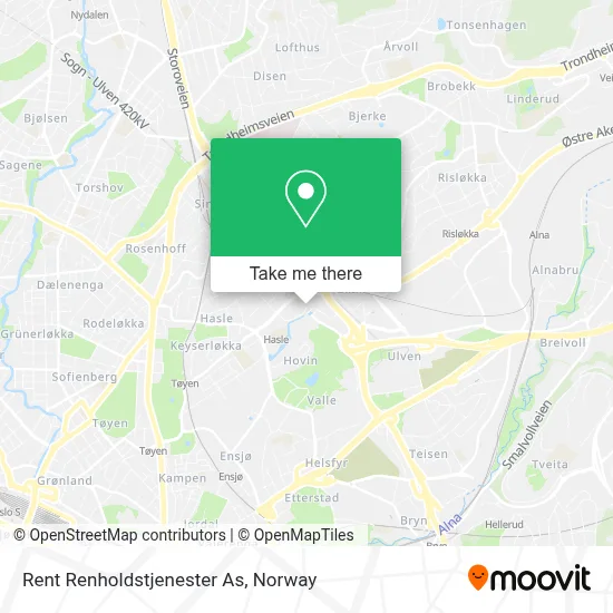 Rent Renholdstjenester As map