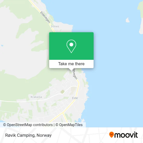 Røvik Camping map