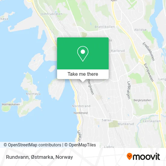 Rundvann, Østmarka map