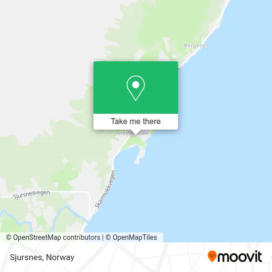 Sjursnes map