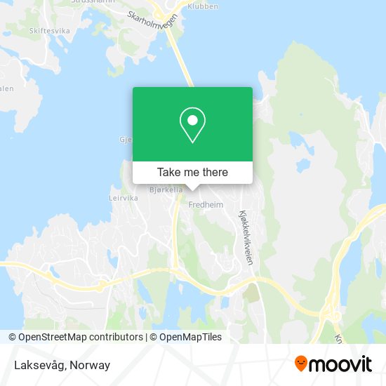 Laksevåg map