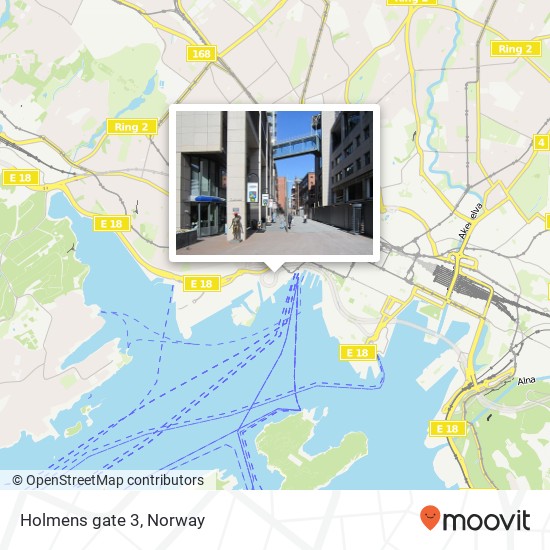 Holmens gate 3 map