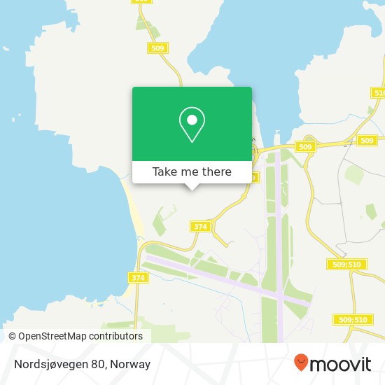 Nordsjøvegen 80 map