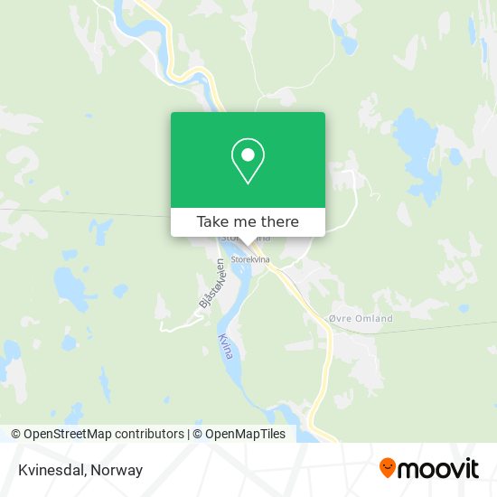 Kvinesdal map