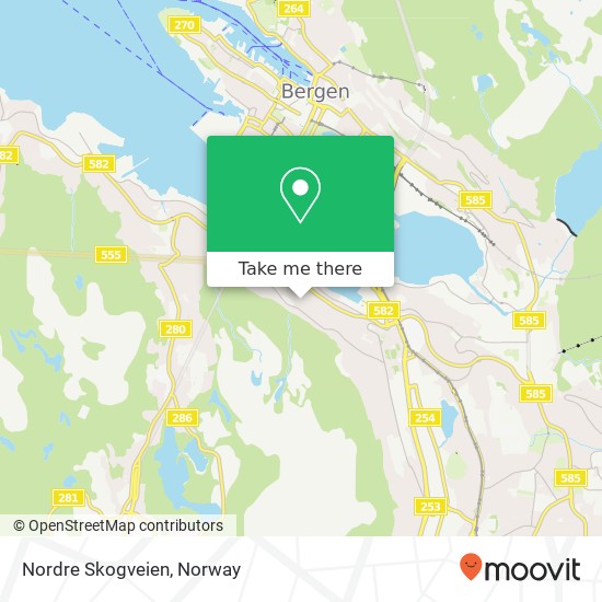 Nordre Skogveien map