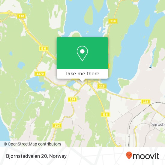 Bjørnstadveien 20 map