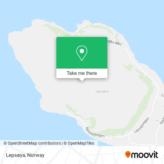 Lepsøya map