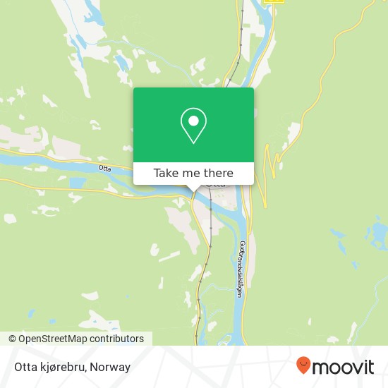 Otta kjørebru map