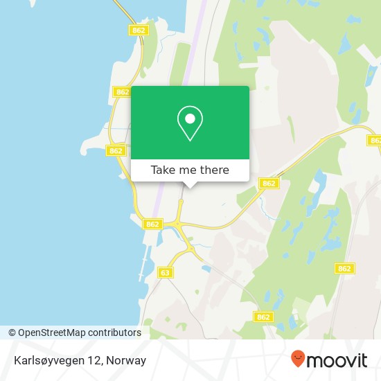 Karlsøyvegen 12 map