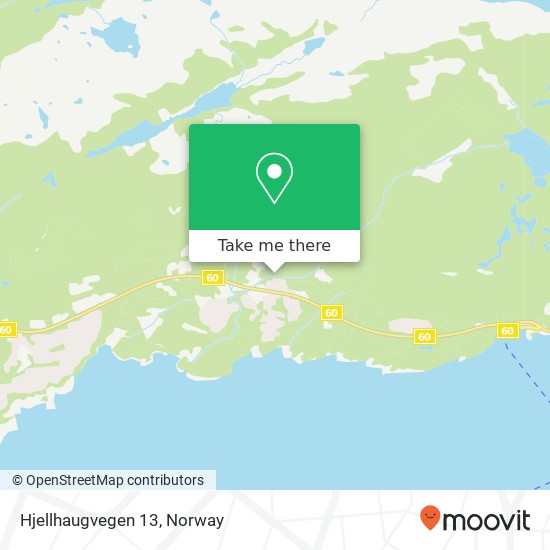 Hjellhaugvegen 13 map