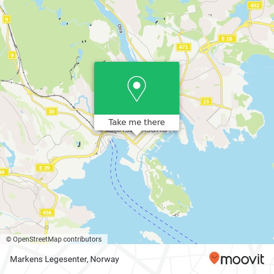 Markens Legesenter map