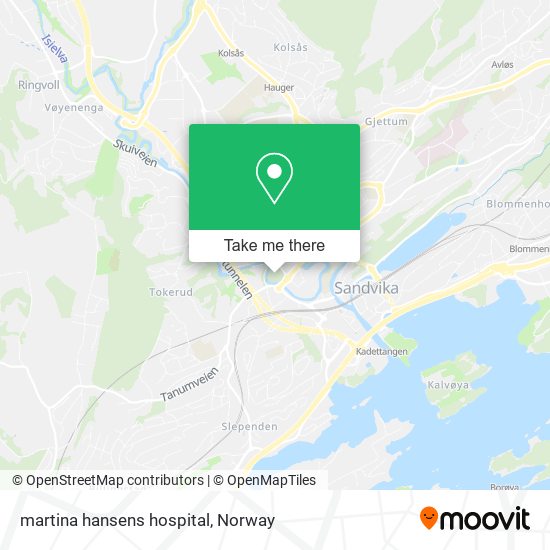 martina hansens hospital map