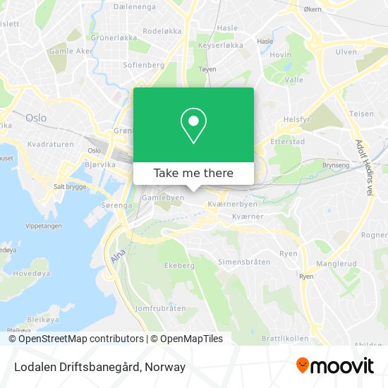 Lodalen Driftsbanegård map