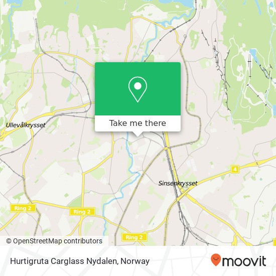 Hurtigruta Carglass Nydalen map