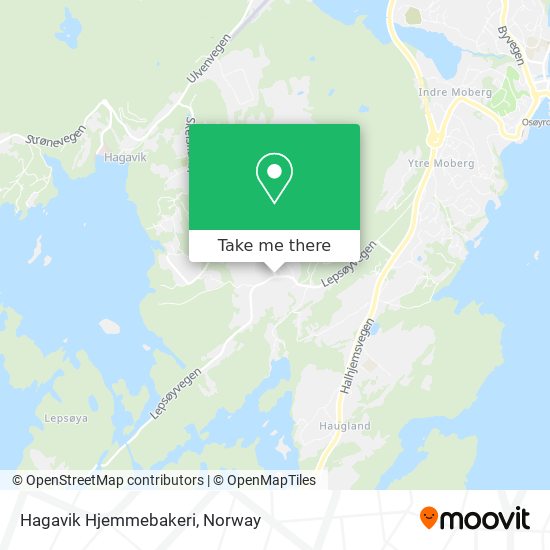 Hagavik Hjemmebakeri map