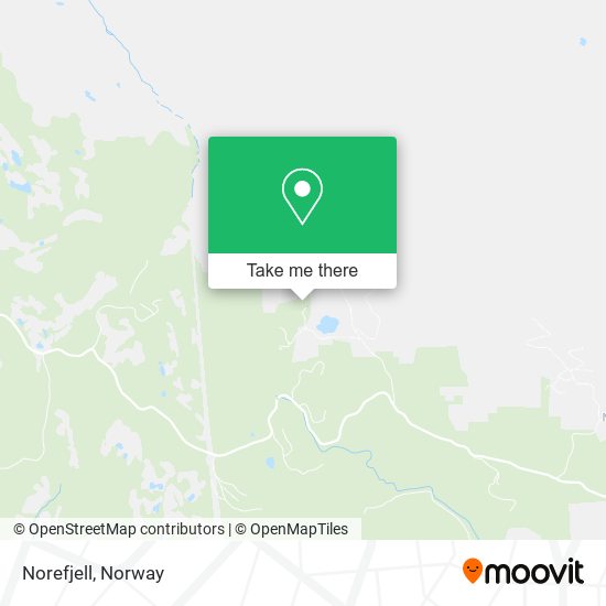 Norefjell map