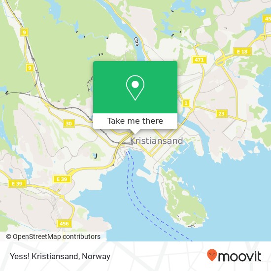 Yess! Kristiansand map