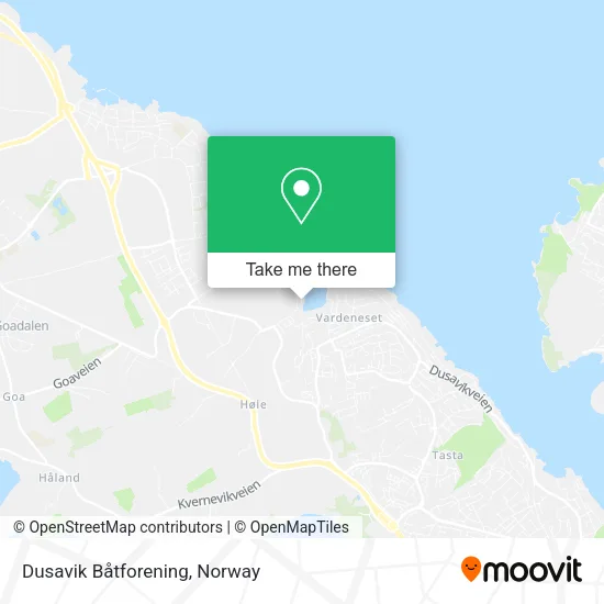Dusavik Båtforening map