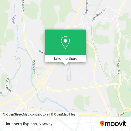 Jarlsberg flyplass map