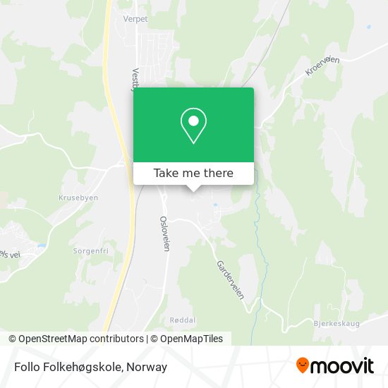 Follo Folkehøgskole map