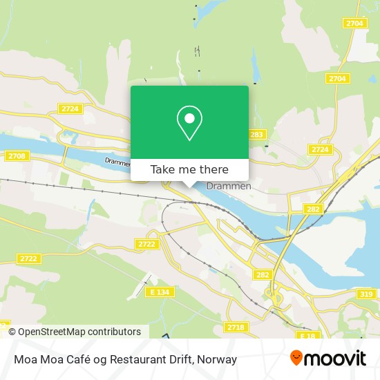 Moa Moa Café og Restaurant Drift map