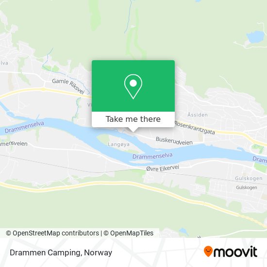 Drammen Camping map