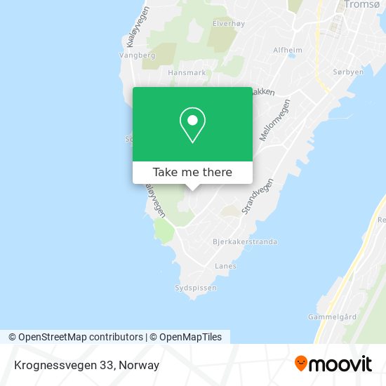 Krognessvegen 33 map