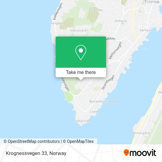 Krognessvegen 33 map