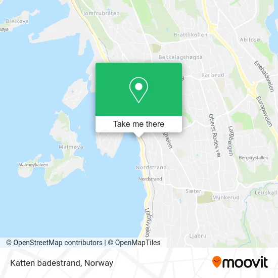 Katten badestrand map