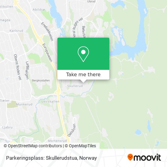 Parkeringsplass: Skullerudstua map