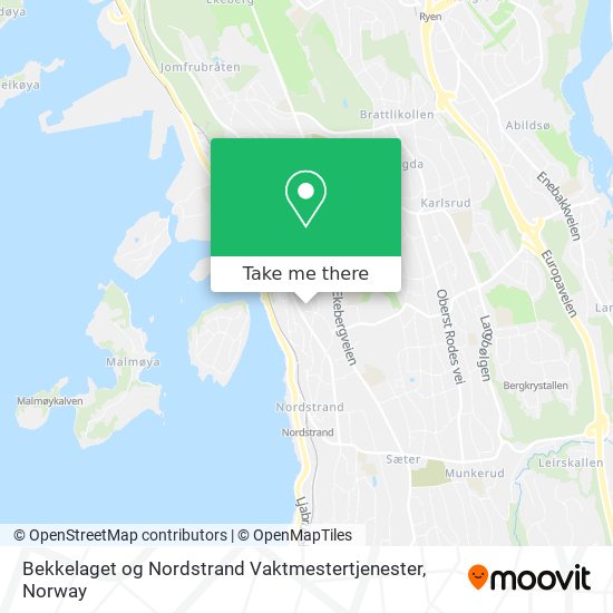 Bekkelaget og Nordstrand Vaktmestertjenester map