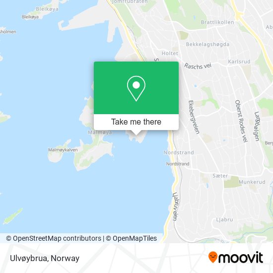 Ulvøybrua map