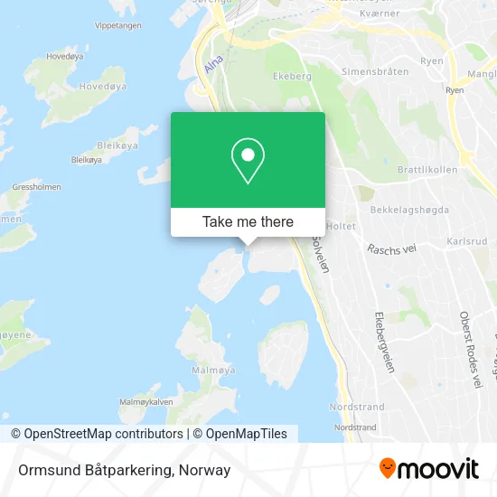 Ormsund Båtparkering map