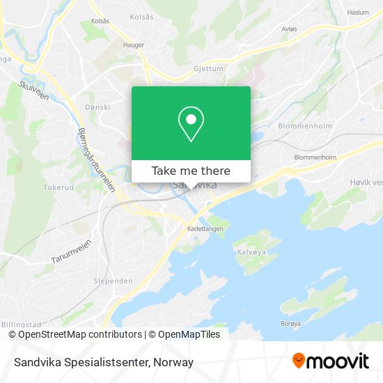 Sandvika Spesialistsenter map