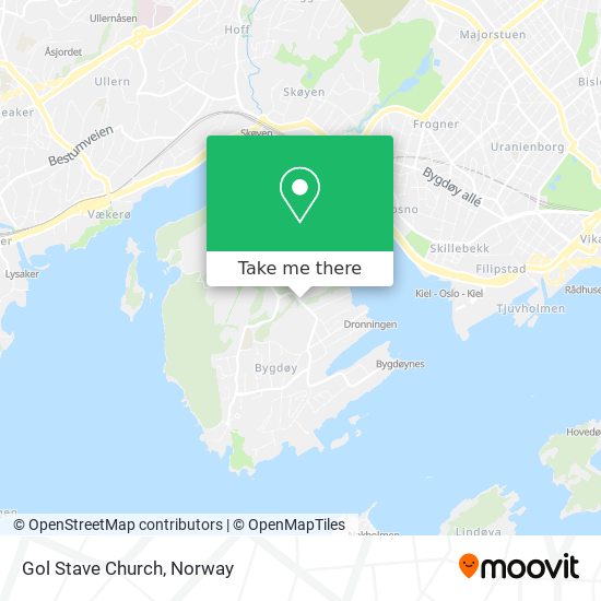 Gol Stave Church map