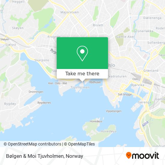 Bølgen & Moi Tjuvholmen map