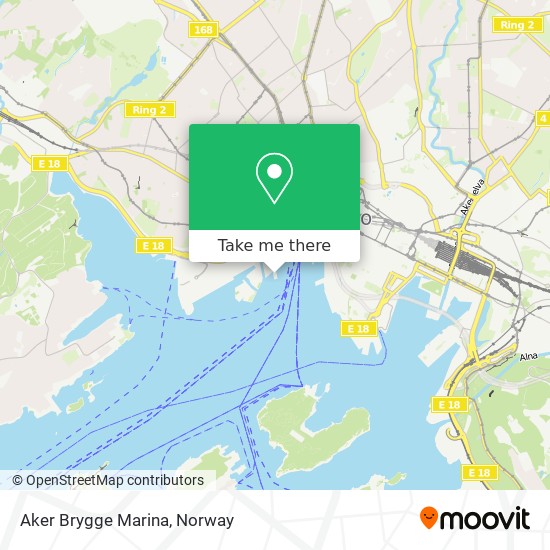 Aker Brygge Marina map