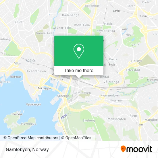 Gamlebyen map