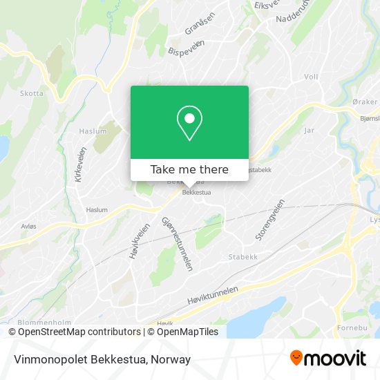 Vinmonopolet Bekkestua map