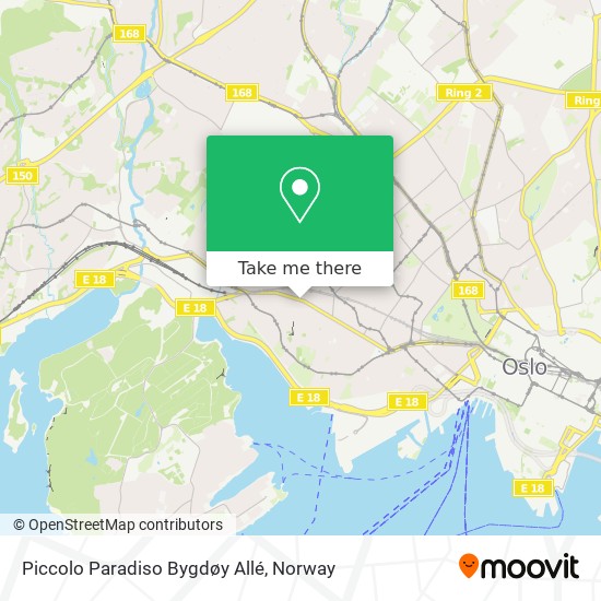 Piccolo Paradiso Bygdøy Allé map