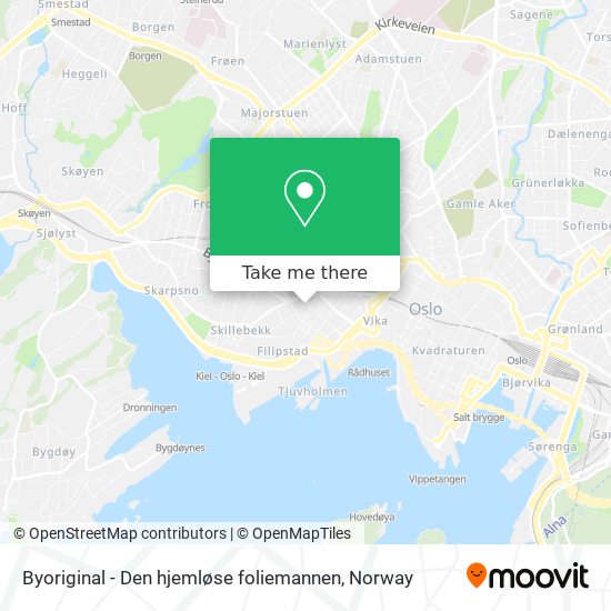 Byoriginal - Den hjemløse foliemannen map
