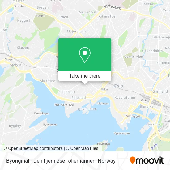 Byoriginal - Den hjemløse foliemannen map