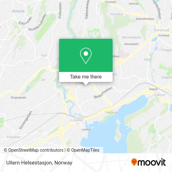 Ullern Helsestasjon map