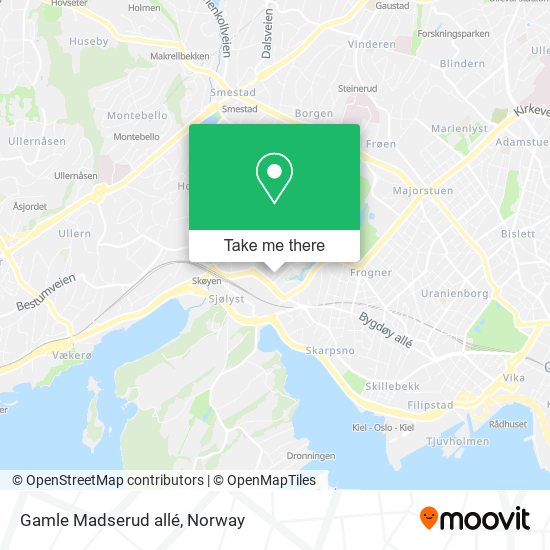 Gamle Madserud allé map