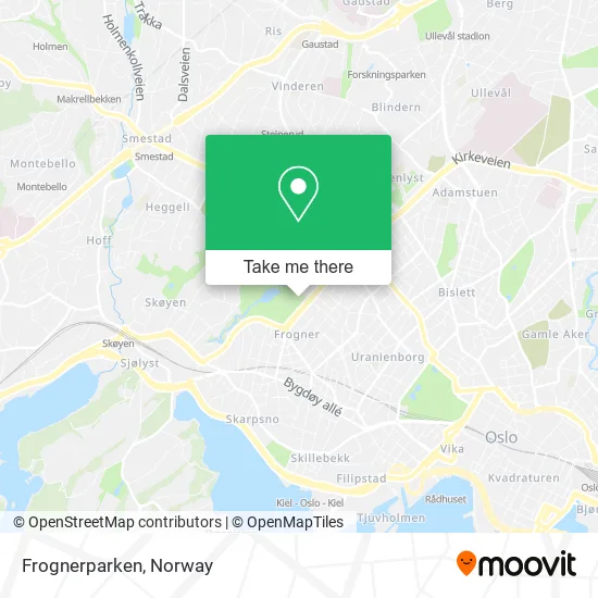 Frognerparken map