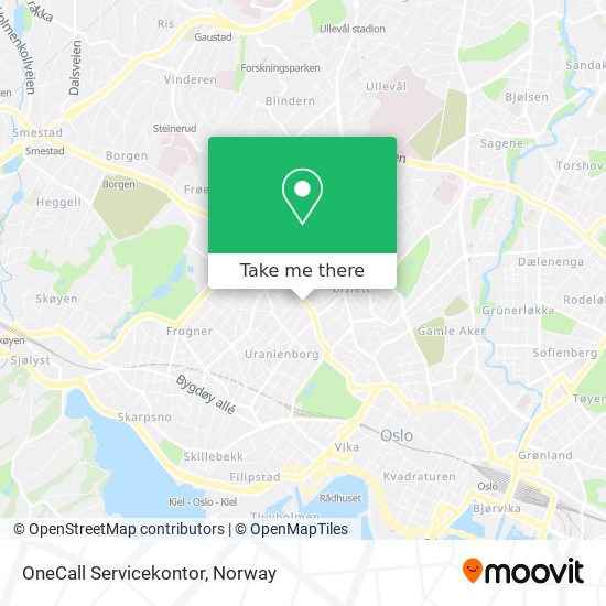 OneCall Servicekontor map