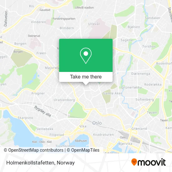 Holmenkollstafetten map